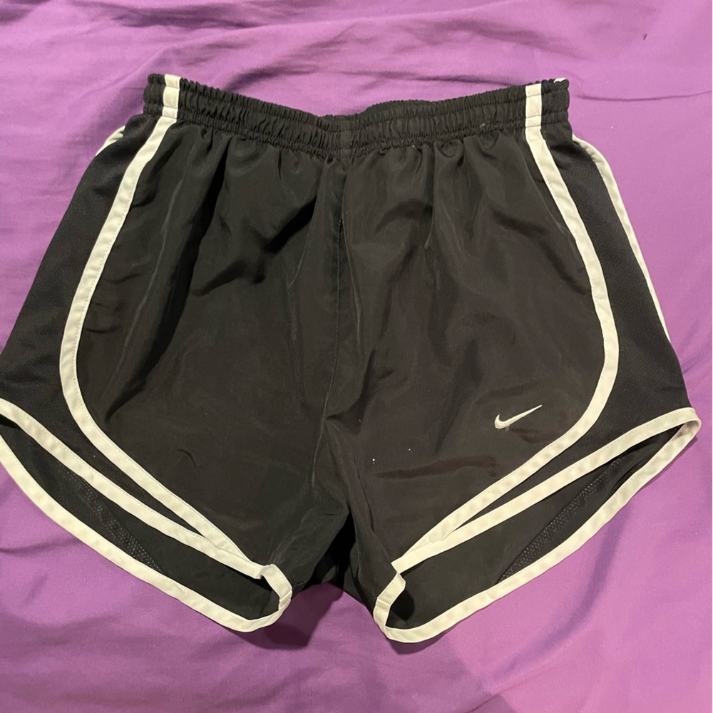 Nike womens black running shorts